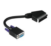 Hama Adaptador SCART a VGA 15 Pines Para Monitor PC TV Beamer DVD Negro