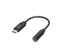 Cable Hama USB C a 3,5mm Negro