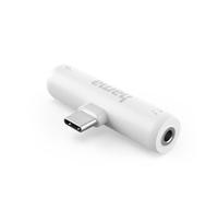 Hama Adaptador de audio, USB-C - toma de 3,5 mm, USB-C PD incl. función de carga