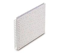 Hama Álbum de espiral, 50 páginas blancas 28 x 24 cm Confeti