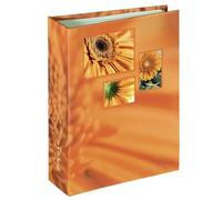 HAMA | Álbum de fotos 10 x 15 (Álbum de fotos con fundas individuales para fotos de 10 x 15, 50 hojas, 10 páginas, hasta 200 fotos,Regalo de San Valentin) Naranja