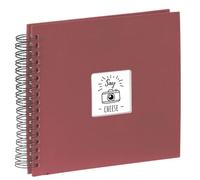 Hama Álbum de fotos (50 páginas, 25 hojas, con espiral, Regalo de San Valentin), Borgoña, 28 x 24 cm