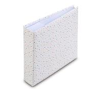Hama - Álbum de fotos con bolsillo y zona de Memo "Confetti" (200 fotos, 10 x 15 cm, 100 páginas, formato 22,5 x 22 cm, funda para tarjeta de memoria, diseño de Confeti), multicolor