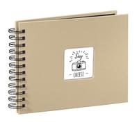 Hama Álbum de fotos con espiral, Beige, 24 x 17 cm, Regalo de San Valentin