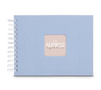 Hama | Álbum de Fotos con espiral para pegar y escribir (Álbum de fotografía de 10 x 15 cm, tamaño 24x17cm, con 50 hojas, papel cristal protector, 10x15 cm máximo 50 fotos) Color Lagoon