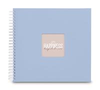 Hama | Álbum de Fotos con espiral para pegar y escribir (Álbum de fotografía de 10 x 15 cm, tamaño 36x32cm, con 50 hojas, papel cristal protector, 10x15 cm máximo 300 fotos) Color Lagoon