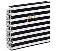 Hama Álbum de Fotos en Espiral de Bloques, impresión artística laminada, 50 páginas Blancas