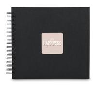 Hama | Álbum de Fotos Fine Art (28 x 24 cm, 100 Fotos, 50 Hojas, páginas Negras) Color Negro, Regalo de San Valentin