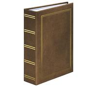 Hama Einsteckalbum London 9x13 cm (Fotoalbum für 200 Bilder im Format 9 x 13 cm, Fotobuch Zum Einstecken) Braun Álbum de Fotos, Cuero sintético, marrón, 16 x 20.5 cm