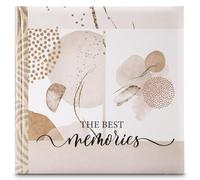 Hama Álbum de fotos (para pegar, para pegar, libro de fotos de 10 x 15 cm, 80 páginas, 30 x 30 cm) beige