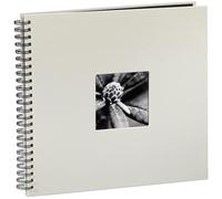 HAMA | Álbum de Fotos para Pegar y Escribir (Álbum de 36x32 cm, Páginas Negras, Compartimento Delantero Para Insertar Foto de Portada, Regalo de San Valentin) Color Tiza