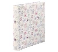 Hama | Álbum de Fotos para pegar y escribir (Álbum de fotografía de 10x15cm, tamaño 30x30 cm, 100 hojas, papel cristal protector, máximo 400 fotos, scrapbooking) Color Motivo sellos