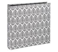 HAMA | Álbum de Fotos para Pegar y Escribir (Álbum de 30x30cm, 100 páginas, Hasta 400 imágenes, Resistente) Color Negro