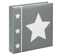Hama | Álbum de Fotos Stamps Slip-In 200 Fotos 10 x 15 cm | Diseño Jumbo con bolsillos para 200 fotos de 10 x 15 cm, ideal para organizar y conservar recuerdos, Gris