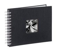 Hama Álbum espiral Fine Art, 24x17 cm, 50 páginas blancas negro