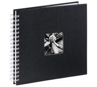 Hama Ãlbum espiral Fine Art, 28x24 cm, 50 pÃ¡ginas blancas negro