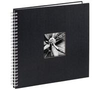 Hama Fine Art Cartón, Papel Negro álbum de foto y protector - Álbum de fotografía (Negro, Cartón, Papel, 50 hojas, 10 x 15 cm, 1 pieza(s), 360 mm)