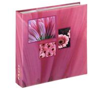 HAMA | Álbum Memo "Singo" de 22x22cm para 200 fotos de 10x15cm, Con espacio para notas, Funda para guardar las fotos, Idea de regalo, Color Fucsia. Regalo de San Valentin