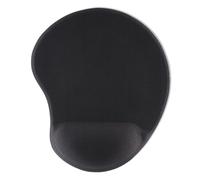 Hama | Alfombrilla ratón ergonómica (Alfombrilla con reposa muñecas de Gel, Base Antideslizante, Mousepad, pc, portátil) Negro