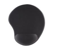 Hama | Alfombrilla ratón ergonómica (Alfombrilla con reposa muñecas de Gel, Base Antideslizante, Mousepad, pc, portátil) Negro