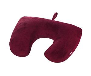 Hama Almohada Cervical 2 en 1 de microperlas de Viaje, Frutas del Bosque, 33 x 36 x 9,5 cm