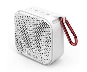 Hama | Altavces Bluetooth inalámbricos Pocket 3.0 - Blanco | Altavoz Inalámbrico, 14h de Autonomía, 200g, A Prueba de Salpicaduras, Altavoz Portátil