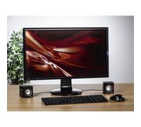 Hama - Altavoces Sonic Mobil 185, 3W, conexión jack 3,5mm, control de volumen, Color negro