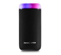 Hama Altavoz Bluetooth, 30 W (Resistente al Agua IPX4, Efectos de luz LED, 12 Horas de duración de la batería, Altavoz Bluetooth pequeño, Caja de música Bluetooth, Altavoz Bluetooth), Color Negro