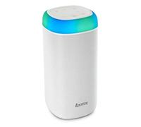 Hama | Altavoz Bluetooth Compacto 5W con iluminación LED, batería 10 h, Manos Libres y Entrada Auxiliar - portátil e Impermeable - Blanco