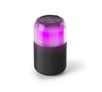 Hama Can Speaker - Altavoz Bluetooth portátil, 4 modos de luz LED, 5 W, inalámbrico, compacto, duradero, color negro