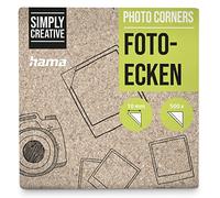 HAMA | Ángulos Adhesivos (Para Pegar Fotos, Postales, Adhesivo por las 2 Caras, 500 unidades, Para Todo Tipo de Papel) Color Transparente.