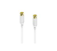 Hama antena, cable SAT de conexión [1x coaxial macho - 1x coaxial macho] 1.5 m 120 dB blanco