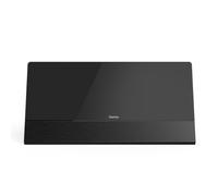 HAMA | Antena Interior Premium (Dab+, Dab, DVB-T2, FM Activa, Ganancia automática, Alimentación por Radio y TV, Interruptor Encendido/Apagado) Color Negro