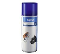 Hama AntiDust - Spray de limpieza (volumen de 400 ml, gas estable, para cámaras, ordenadores, teclados, válvula de pulverización, tubo capilar), color blanco y azul