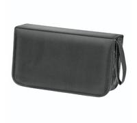 Hama | Archivador para 120 CDs/DVDs - Estuche de Nylon Resistente con Cremallera, Protección Antirayaduras, Diseño Compacto; Porta Cd's - Negro