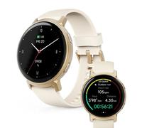 Hama Arion GPS Bluetooth 43mm AMOLED Oro Correa Blanca M IP68 SpO2 Pulsómetro Sueño