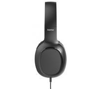 Hama - Auricular «Fun C» de botón, Micrófono, Guía de cable en un lado, USB-C, Negro