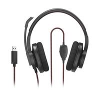 Hama | Auriculares con micrófono (con Cable, conexión USB A, Aux, Auriculares para PC con Brazo de micrófono, Cable de 2 m)