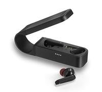 Hama | Auriculares Bluetooth (6h de música, True Wireless, Micrófono Integrado, Sensor táctil, Compatible con Siri y Google Assistant), Color Negro