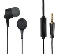 Hama | Auriculares con cable (Con micrófono, Conector Jack 3,5mm, Reducción del ruído, Botón de asistente de voz) Color Negro