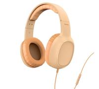 Hama | Auriculares con Cable USB c y micrófono para videollamadas - Naranja | Cascos de Diadema para Ordenador, Auriculares Tipo c con Control de Volumen para pc y móvil