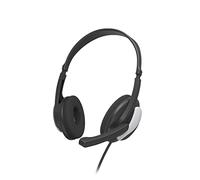 Hama Auriculares con micrófono HS-P100 V2 – Jack 3,5 mm, adaptador Y, control de volumen – Negro