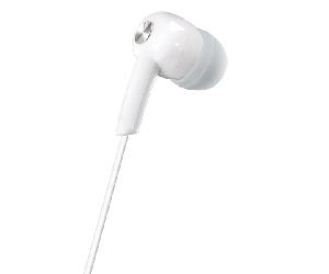 HAMA Auriculares Gloss In-Ear Negro Jack 3,5 Blancos