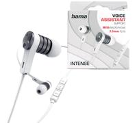 Hama Auriculares In-Ear 3,5 mm Alu Plata Micrófono Control Remoto 1,2 m