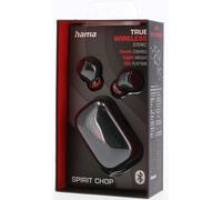 Hama | Auriculares Inalámbricos Bluetooth Spirit Chop (4h de Música, IPX4, Negro)