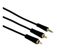 Hama AUX 3,5Mm Jack A RCA Para Teléfono Smartphone MP3 A TV HiFi