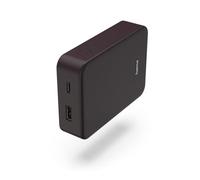 Hama|Batería Externa para móvil (Power Bank de 10.000 mAh, batería portátil Universal con 2 entradas USB-C y USB-A,indicador LED batería, Safe Charging) Púrpura