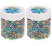 HAMA BEADS 10.209-54 3.000 Midi - Mosaico de mezcla purpurina, talla única, color/modelo surtido (Paquete de 2)