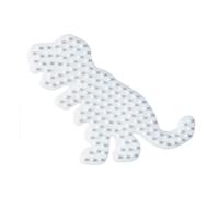 Hama Beads 10.322 Hama Pegboard Dinosaur, White (Importación USA)