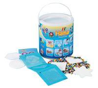 HAMA BEADS -20,000 & Pegboards in Bucket 20,000 Cuentas y tableros de Clavijas e